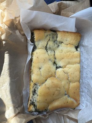 Focaccia con friarielli e provola vegetale  at Oven  in Naples