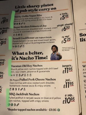 Options highlighted in green, menu Dec 2021   at The Brandling Villa in Newcastle Upon Tyne