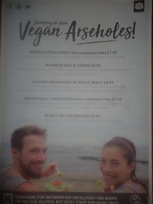 Menu at The Brandling Villa in Newcastle Upon Tyne