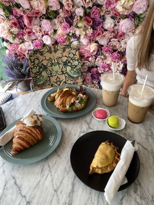 Inside decor at L'Artisane Creative Bakery in Coral Gables