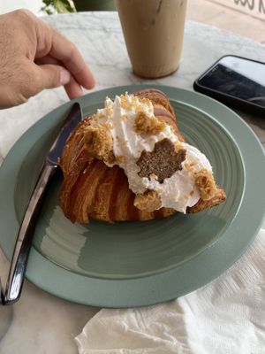 Pumpkin pie croissant  at L'Artisane Creative Bakery in Coral Gables
