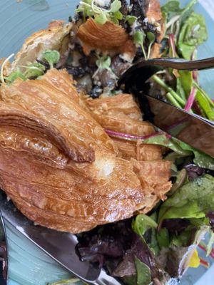 Mushroom croissant  at L'Artisane Creative Bakery in Coral Gables
