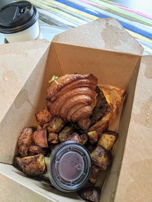 VTF croissant meal at L'Artisane Creative Bakery in Coral Gables