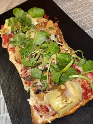 Roasted mushrooms flatbread   at L'Artisane Creative Bakery in Coral Gables