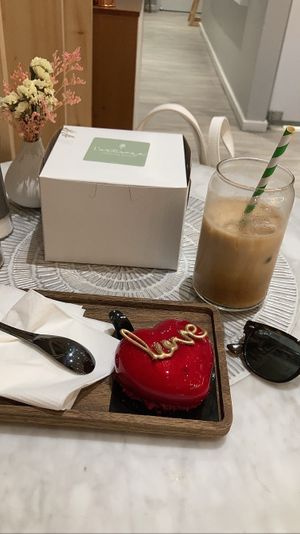 Miss Dior ❤️   at L'Artisane Creative Bakery in Coral Gables