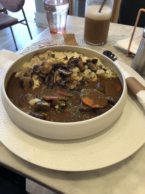 Vegan Beef Bourguignon  at L'Artisane Creative Bakery in Coral Gables