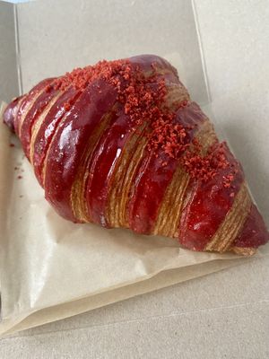 Strawberry Cheesecake Croissant 🍓🥐  at L'Artisane Creative Bakery in Coral Gables