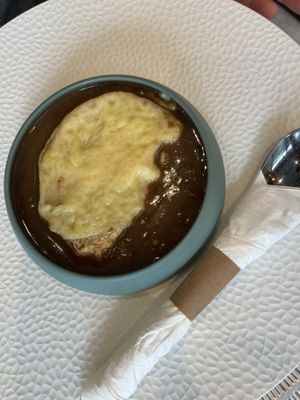 French Onion Soup  at L'Artisane Creative Bakery in Coral Gables