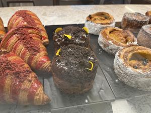 Croissant Case  at L'Artisane Creative Bakery in Coral Gables