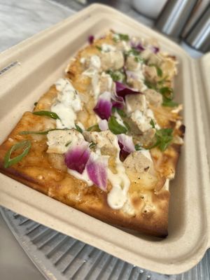 Buffalo flatbread   at L'Artisane Creative Bakery in Coral Gables