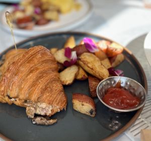 Mushroom crossaint  at L'Artisane Creative Bakery in Coral Gables
