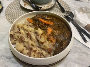 Partner got beef bourguignon 5/5!! Literal perfection   at L'Artisane Creative Bakery in Coral Gables