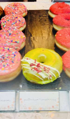 Pistachio doughnut 🍩 there’s a reason why there was only one left (which we took 😋)   at L'Artisane Creative Bakery in Coral Gables