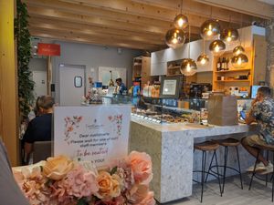 Just inside the front door at L'Artisane Creative Bakery in Coral Gables