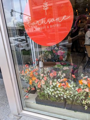 Out front at L'Artisane Creative Bakery in Coral Gables