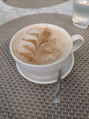 Dirty chai latte at L'Artisane Creative Bakery in Coral Gables