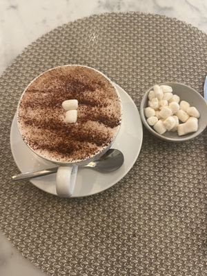 Hot chocolate with coconut milk   at L'Artisane Creative Bakery in Coral Gables