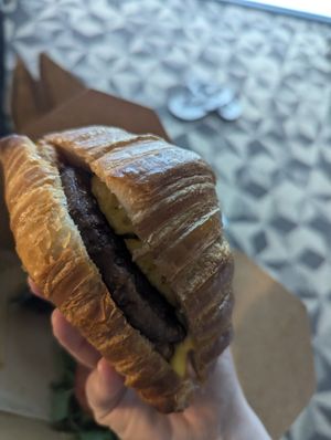 VTE Croissant sandwich at L'Artisane Creative Bakery in Coral Gables