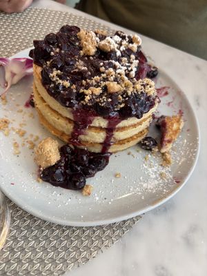 Blueberry Pancakes  at L'Artisane Creative Bakery in Coral Gables