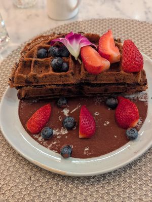 Tiramisu Waffles at L'Artisane Creative Bakery in Coral Gables