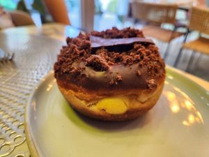 Boston cream donut at L'Artisane Creative Bakery in Coral Gables