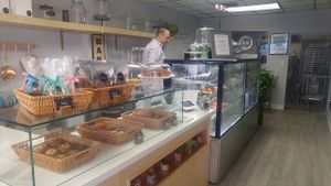 Inside shot at L'Artisane Creative Bakery in Coral Gables