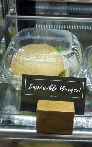 The Impossible Burger  at L'Artisane Creative Bakery in Coral Gables