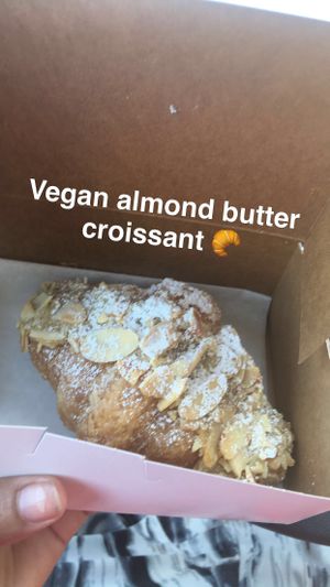 Almond croissant at L'Artisane Creative Bakery in Coral Gables