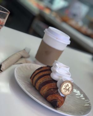 Nutella filled croissant  at L'Artisane Creative Bakery in Coral Gables