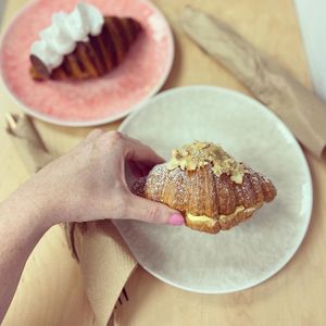 Almond croissant  at L'Artisane Creative Bakery in Coral Gables