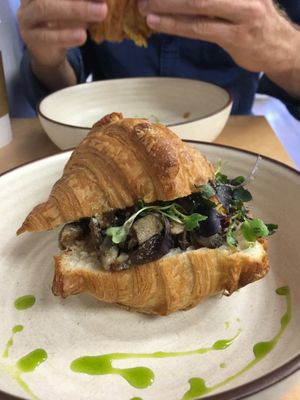 mushroom truffle croissant. No words. AMAZING. at L'Artisane Creative Bakery in Coral Gables