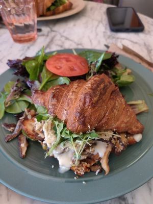 Mushroom croissant at L'Artisane Creative Bakery in Coral Gables
