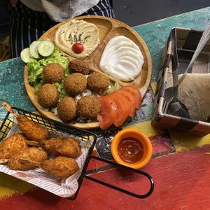 arabic falafel plate  at Falafel Penang in Penang