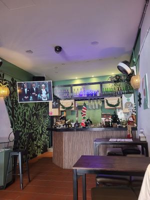 Restaurant and bar area at Falafel Penang in Penang