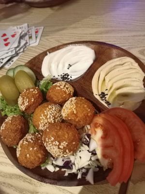 Arabic falafel plate at Falafel Penang in Penang