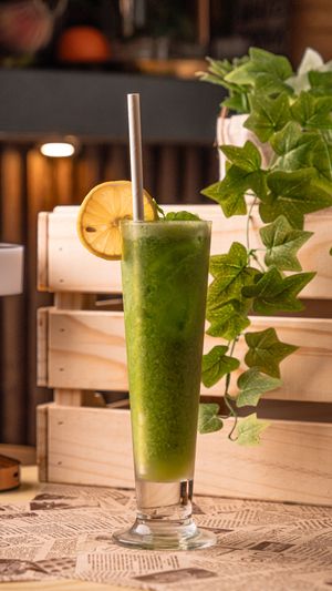 Best refreshing mint and lemon drink at Falafel Penang in Penang