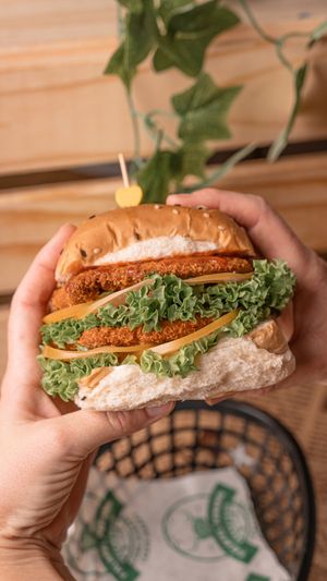 They got vegan burger 🍔 and it test heaven 😍 at Falafel Penang in Penang