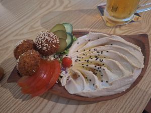 Hummus plate at Falafel Penang in Penang