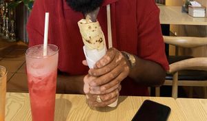 Amazing vegan garlic sauce   at Falafel Penang in Penang