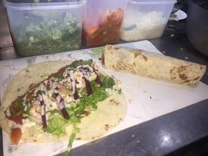 Falafel sandwich at Falafel Penang in Penang