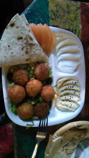 Falafel plate at Falafel Penang in Penang