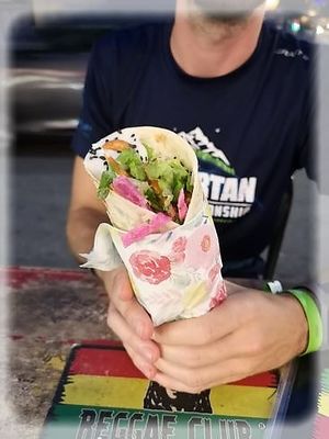 RM10 for a delicious falafel wrap at Falafel Penang in Penang