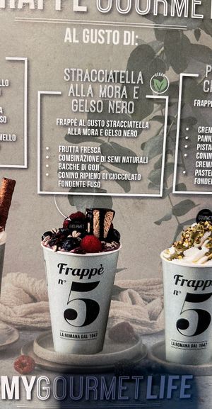 Made with soy milk, dark chocolate and vegan icecream   at Gelateria La Romana in Padua