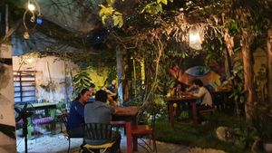 Lovely dinning area at El Apapacho in Merida