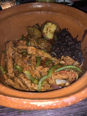 Fajitas with potato at El Apapacho in Merida