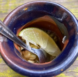Elote vegan house appetizer (included) at El Apapacho in Merida