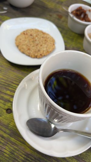 Café más galleta avena  at El Apapacho in Merida