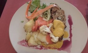 soy + peanut pie at Espiga in Torremolinos