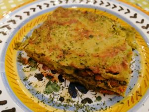 Lasagne at Monnalisa Caffe in Assisi