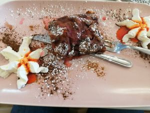 Dessert at Monnalisa Caffe in Assisi